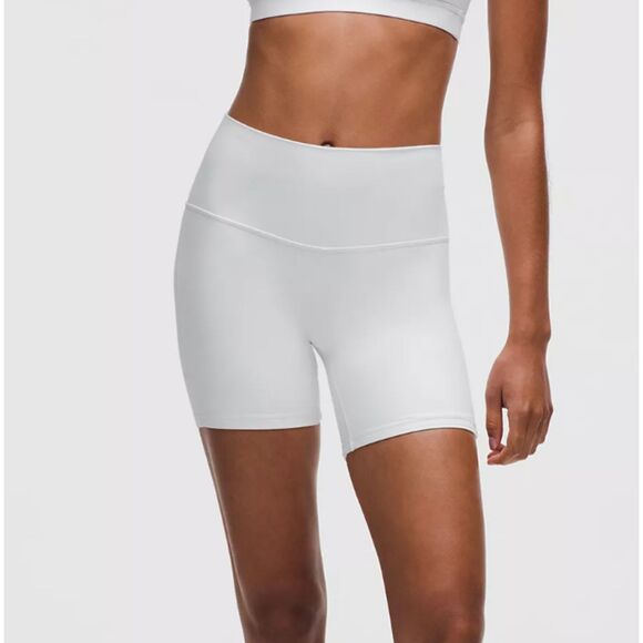 Women lululemon Align High-Rise Short 6" in White Size 8 Athletic Athleisure - Picture 1 of 6